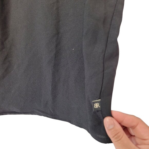 Banana Republic Women's Black Short Sleeve V-Neck Blouse Size Large New - Picture 7 of 11